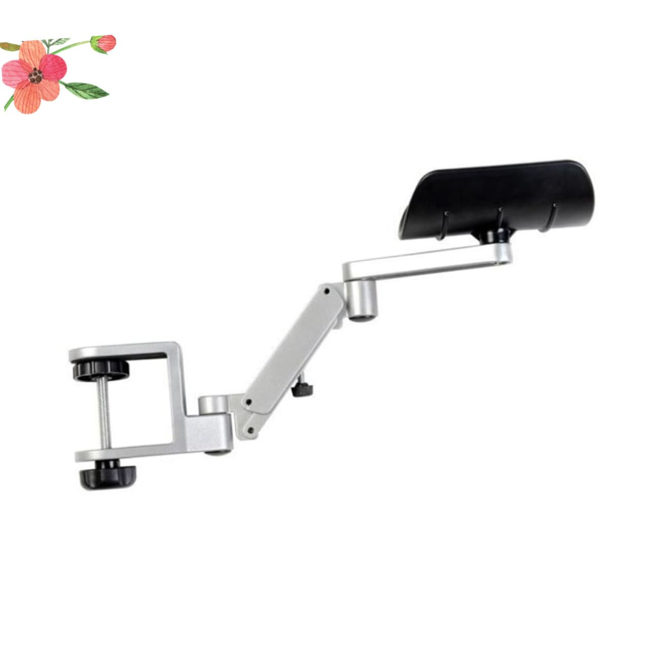 DOITOOL Soporte Ergonómico de Aluminio para Brazo y Muñeca Ajustable Reposabrazos para Ordenador Portátil Consola de Ratón Alivio de Dolor de Hombro Diseño Flexible y Fácil Instalación