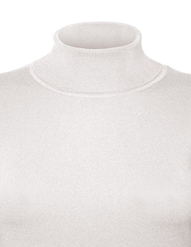 Image of Cielo Womens Solid Basic Stretch Turtleneck Pullover Knit Sweater