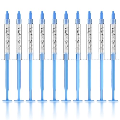 LUCKIN SMILE 10pcs Teeth Whitening Gel Refill with 35% Carbamide Peroxide Suitable for Sensitive Teeth Whitening, Teeth Whiteners Used in Conjunction with Teeth Whitening Kits