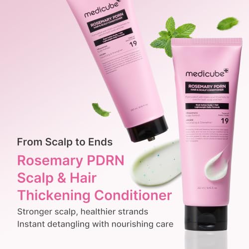 Image of medicube Rosemary PDRN Scalp to Strand Thickening Conditioner, 8.45 fl.oz