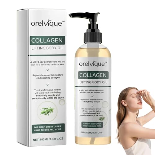 OrelVique Collagen Lifting Body Oil OrelVique Collagen body Oil Collagen oil for skin tightening For Firming Moisturizes & Smoother Skin Massage Oils for Legs & Full Body (1 PC)