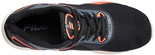 Tênis Attractive, Fila, Feminino, Preto/Grafite/Coral, 38