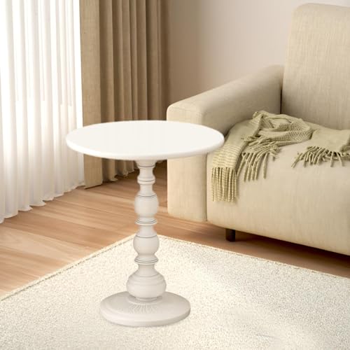 Table d'appoint compacte blanche pour créer un coin douceur chez vous