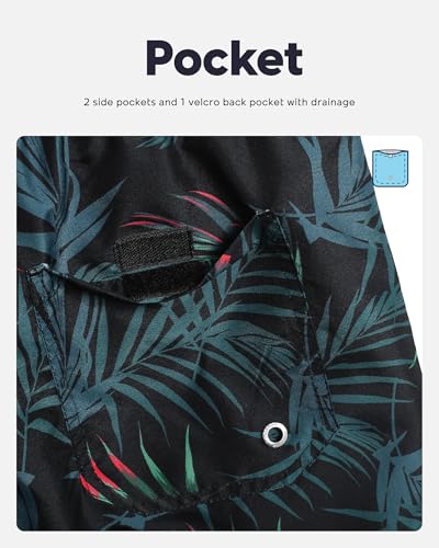 Image of maamgic Mens Slim Fit Swim Shorts Swim Trunks 7 inch Quick Dry Mens Bathing Suits with Mesh Lining