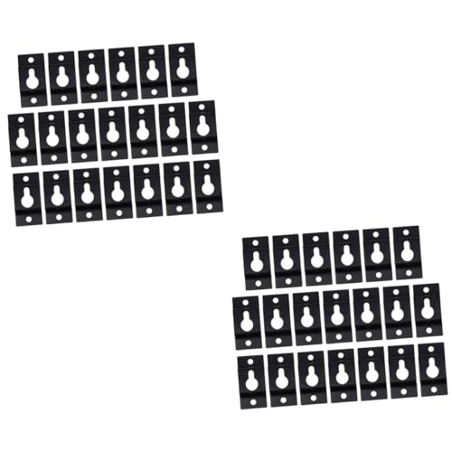 PHENOFICE 2 Set Di Staffe Per Altoparlanti a Buco Della Serratura Ganci in Ferro Da Parete Per Cornici 20 Pezzi * 2