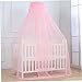 Gcroet Baby Bed Canopy, Adjustable Height Bed Canopy with Encrypted Mesh, Breathable Skin-Friendly Curtains for Baby Toddler Bedroom Decoration Accessories..