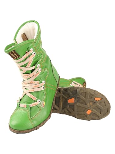 TMA EYES Snake-Embossed Leather and PU Upper Faux Fur Lining Short Flat Boot for Women4