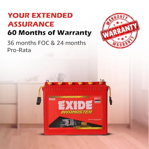 EXIDE INVAMASTER IMTT1500, 12V 150Ah Tall Tubular Inverter Battery for Home and Office with Warranty - 60 Months (36 FOC+24Pro Rata) - Image 6
