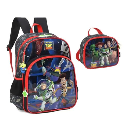 Kit Mochila De Costas Toy St ory + Lancheira Preto Luxcel