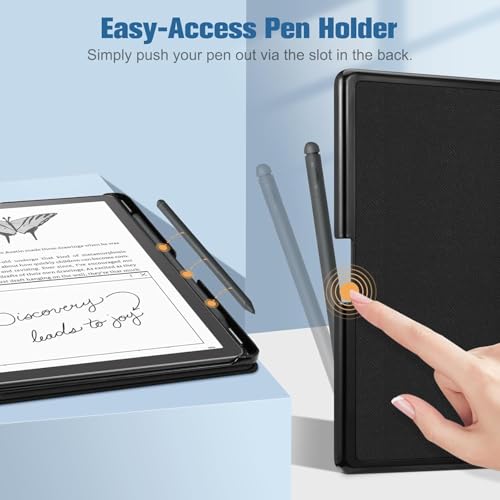 Image of ProElite Case Cover for Kindle Scribe 10.2 inch Case, Slim Smart Flip case Cover for Amazon Kindle Scribe 10.2 inch with Pen Holder, Marble Green