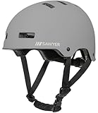 Sawyer Bikes - Casco Deportivo Ajustable (Gris, M)