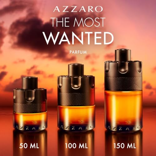 AZZARO The Most Wanted Parfum Pour Lui - Parfum Homme - Fougère Ambré Épicé - Gingembre, Vanille Bourbon & Bois Ambré - Tenue Longue Durée - Spray Vaporisateur - 100 ml