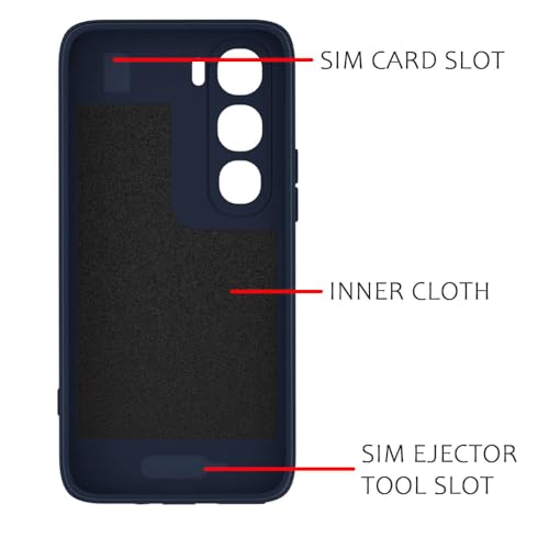 Image of Casotec Back Cover Compatible with Vivo Y31 5G | MagFit Ring Design (Non-Magnetic) | Shockproof Case | Anti-Slip Grip | Raised Camera Edges | Slim Protective Case for Vivo Y31 5G (Steel Blue)