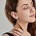 Girls Initial Letter Stud Earrings,Alphabet Number Earrings Gifts Jewelry for Women (M)
