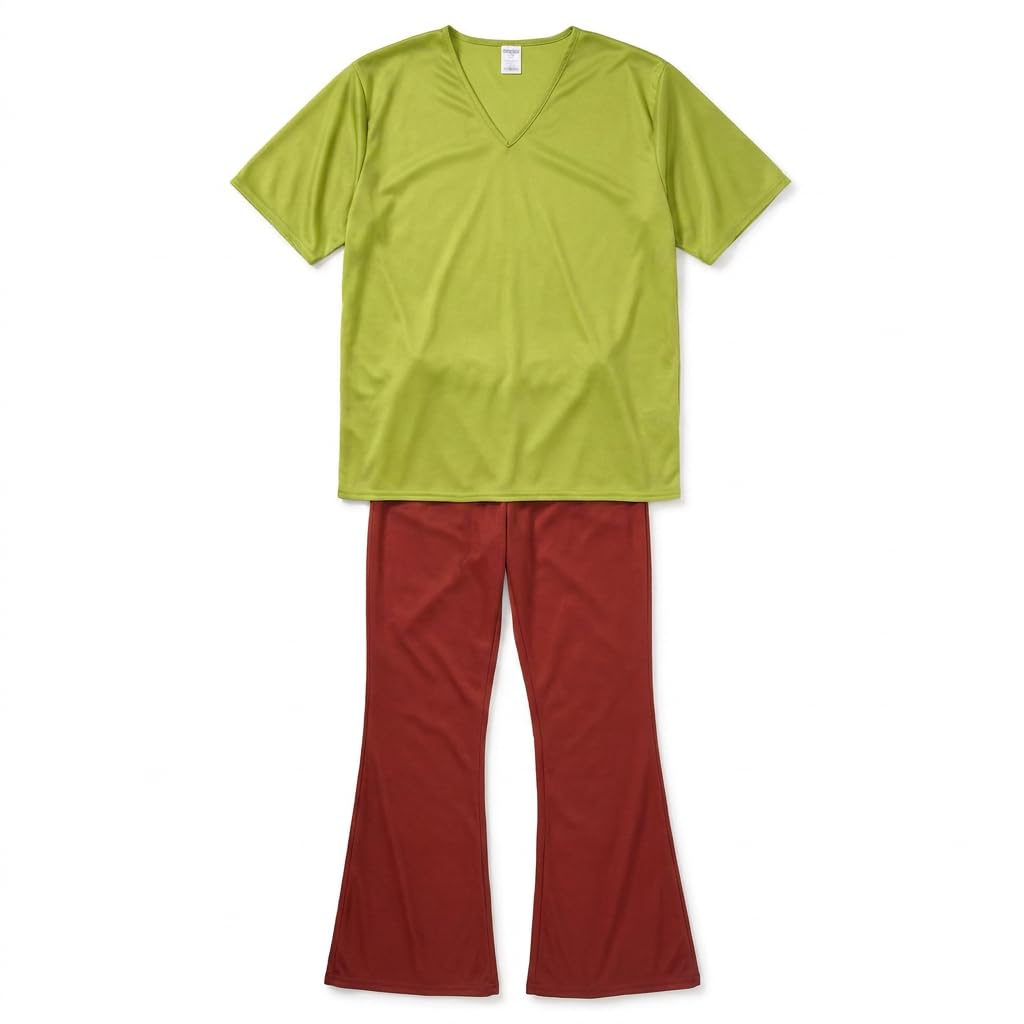 Morph Men's Green Goofy Mystery Solving Detective Costume Cartoon Character Costumes For Halloween M