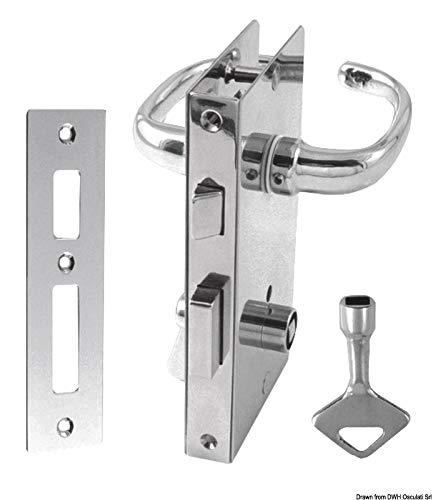 Serrure Droite avec poignée OSCULATI fermeture de porte cabine bateau