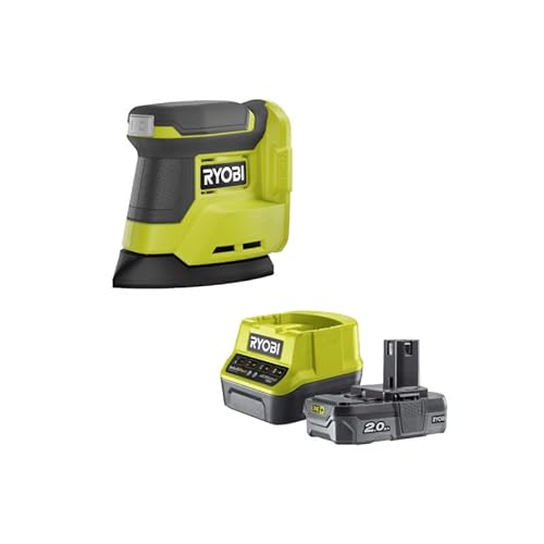 Pack RYOBI Ponceuse triangulaire 18V One+ RPS18 0 batterie 2.0Ah 1 chargeur - vue 2