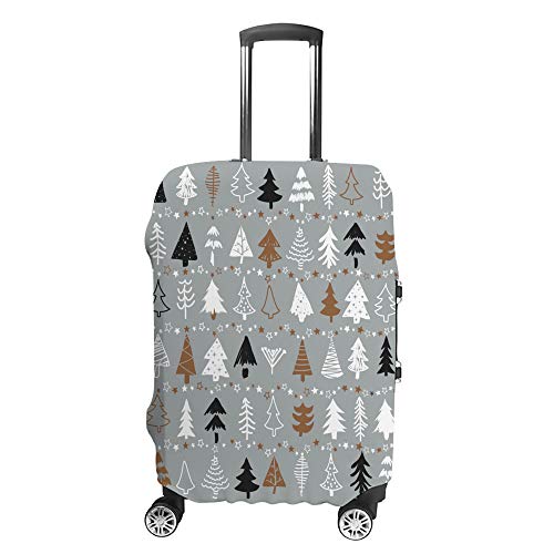 Housse de valise voyage sapin de Noël Chehong lavable et anti-rayure pour bagage cabine