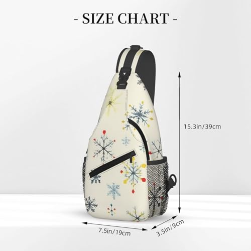 Mochila cruzada con estampado geométrico para viaje y senderismo miniatura 3