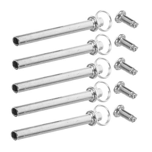 Cabilock 5 Sets DIY Hand Fan Decorative Hardware Set Metal Rivets Nuts for Handmade Paper Wooden Fans Repair Accessory