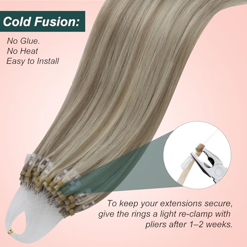 Image of Easyouth Micro Link Hair Extensions Highlight, Invisible, 20 Inch 57g 50s
