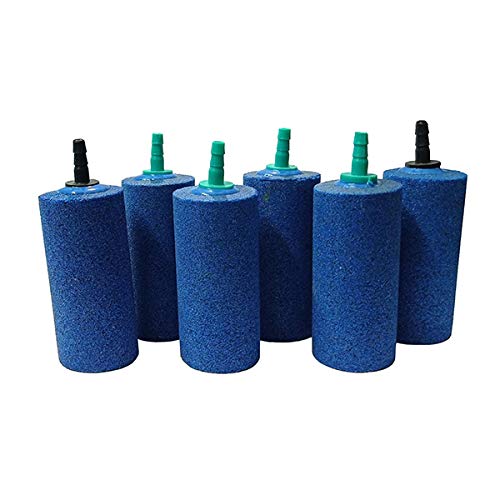 Grand Air Stone Blue Cylinder 3” X 1.5” inch for Biofloc Fish Farming Tank Pond Aeration Aquarium Increase Oxygen Healthy Environment for Your Fish (6 Stones). (B08WKFXQQR) Amazon Price History, Amazon Price Tracker