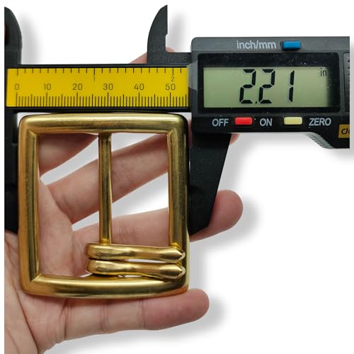 Double Prong Belt Buckle 1.7 inch (45MM) Solid Brass Classic Design Solid Brass Buckles for men women3
