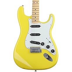 Fender Made in Japan International Color Stratocaster MN Monaco Yellow Limited Edition guitare électrique avec housse - Les Beatles, Paul McCartney, John Lennon, RIngo Starr, George Harrison