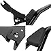 Quick Release Motorcycle Rear Seat Backrest Sissy Bar Back Rest Compatible For Harley Davidson Touring Road King Road Glide Street Glide Electra Glide Road King
