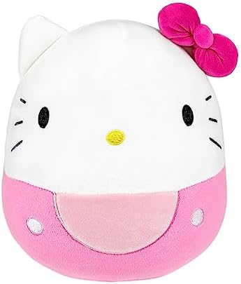 Pink Cat Plush Pillow, 11 Inch Cute Plush Doll Toy, Cat Pillow Plush Birthday Girl Kids Gift (Pink)