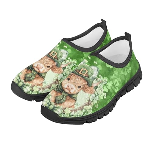 Children's Flat Sneakers,Printed Slip On Sports Shoes for Back School Casual Low-Top Stretch Shoes for Boys Girls