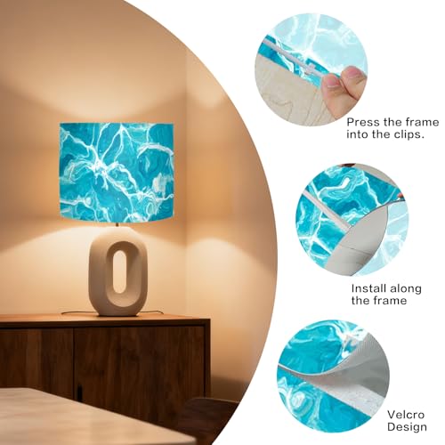 Image of Nuxovilar Lamp Shades Set of 2, 13 inch Top x 13 inch Bottom x 10 inch High (Spider)