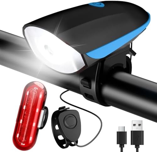 Luci Biciclette LED, Anteriore E Posteriore USB Ricaricabile E