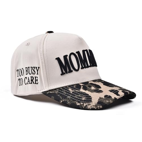 Image of Womens Trucker Hat - With Mommin Embroidery Ponytail Fit - Mom Gifts for Birthday Christmas Valentines Day