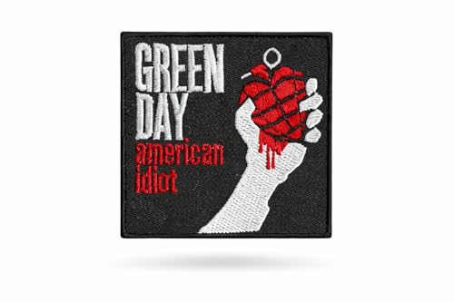 Green Day American Idiot Patch Badge Embroidered Iron on Applique Patch Accessory
