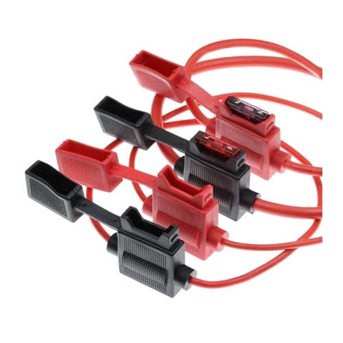 Portafusible impermeable mediano para automóvil 32V con fusibles estándar 1A a 15A (color rojo, tamaño 12AWG_1A) miniatura 2