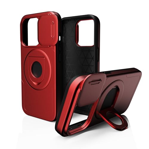 Coque iPhone 15 Pro Max rouge AT&T résolvant le risque de casse de l'appareil photo