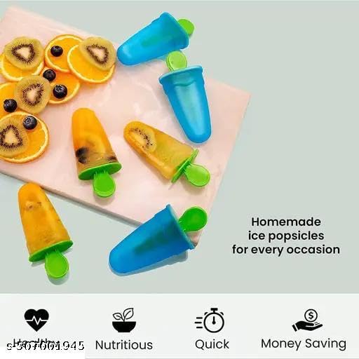 Image of KP International Kulfi Maker for Children and Adults | Homemade Candy Mould, Popsicle Moulds and Ice Candy Maker1PIS /BLUE /STAND /CANDY /416 KP1715