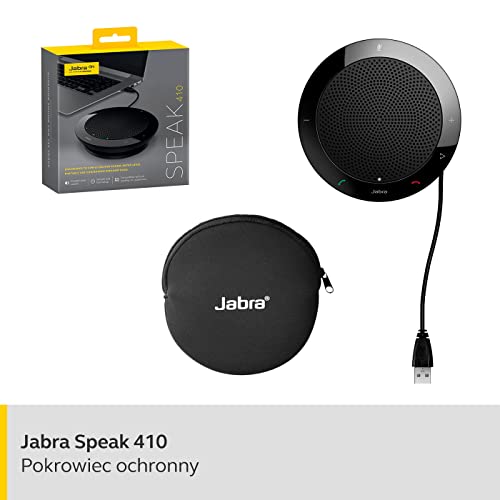 Jabra Speak 410 przenośny, konferencyjny zestaw głośnomówiący z technologią zintegrowanej komunikacji (UC) i portem USB – połączenie typu plug-and-play z komputerem