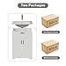 KIGOTY 24 Inch Bathroom Vanity, Bathroom Vanity with Sink, Bathroom Cabinet with Ceramic Basin and Faucet, Undermount Bathroom Sink Cabinets with Flip-Out Drawer, Soft-Closing Doors (White)