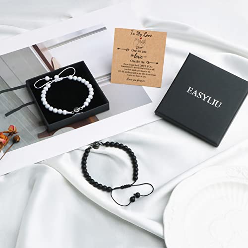 Love Bracelet For Couples I Love You Gift For Her Love Gift For Boyfriend Man Woman Him For Anniversary Birthday Christmas Valentines Day Thanksgivings Day Wedding Engagement Matching Couples Bracelet #TOP6