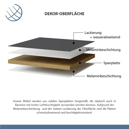 Waschbecken mit Unterschrank von Planetmöbel in verschiedenen Farben