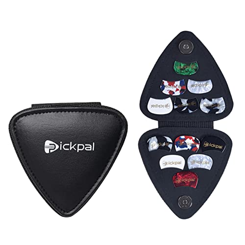 Sac de médiators,mewmewcat PICKPAL Étui de support pour médiators pour guitare électrique acoustique Comprend 12 médiators de guitare en cuir Pochette de rangement pour médiators pour guitare Cadeaux - Les Beatles, Paul McCartney, John Lennon, RIngo Starr, George Harrison Sac de médiators,mewmewcat PICKPAL Étui de support pour médiators pour guitare électrique acoustique Comprend 12 médiators de guitare en cuir Pochette de rangement pour médiators pour guitare Cadeaux