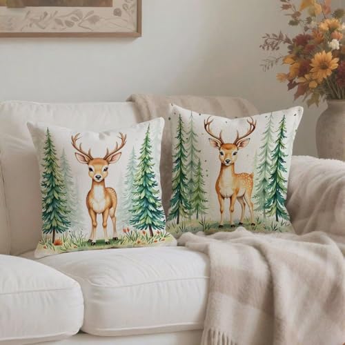 Housse de coussin Noël 65x65 double face imperméable avec zip - 4