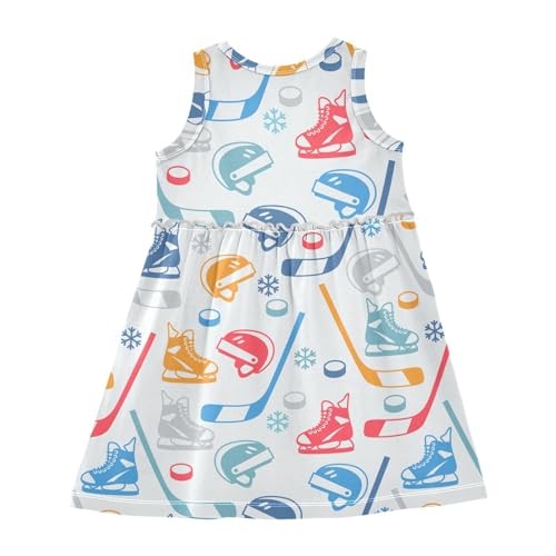 Ollabaky Girls Sleeveless Dress Casual Tank Play Dress Summer Sundress for Toddler Little Girl 2-8T2