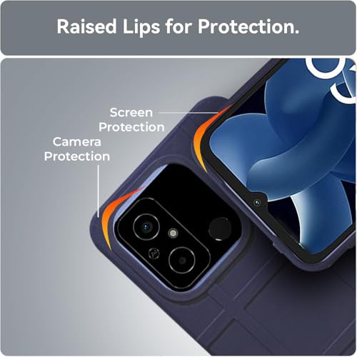 Image of amazon basics Basic Case for Mi Redmi 12C 4G (Thermoplastic Polyurethane Blue)