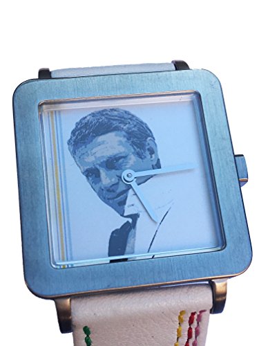 Montre Steve McQueen cadran carré vintage étanche 100m