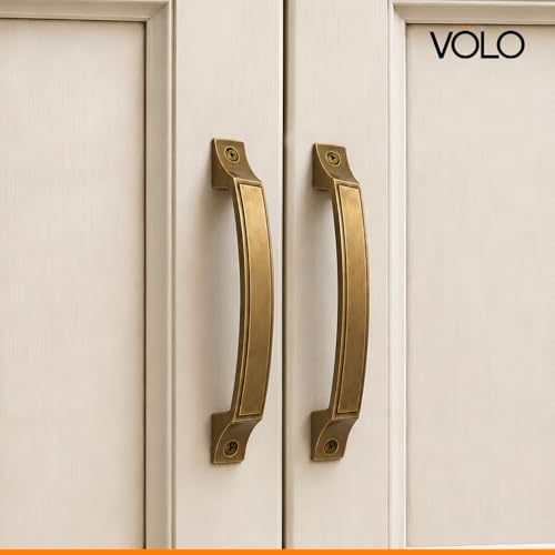 Image of VOLO Antique Finish Door and Window Handle for Home, Kitchen, and Office Doors - Cabinet and Window Handle (Model: R-137) (2, 128MM (6 Inch))