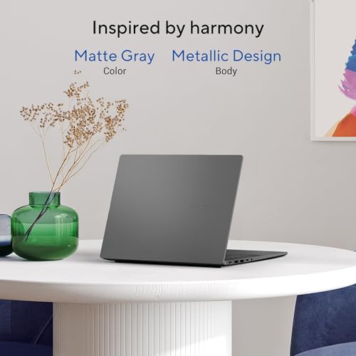 Image of ASUS Vivobook S16,13th Gen,Intel Core i7-13620H,Metallic Design Laptop(Intel UHD iGPU /16GB RAM /512GB SSD /FHD+ /16 inch /144Hz /Windows 11 /M365 Basic(1Year)* /Office Home 2024 /Matte Gray /1.7 Kg)S3607VA-RP060WS