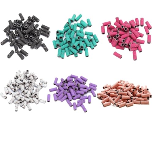 Bandes abrasives pour ongles de 3mm Rose Red G180, lot de 1000 pièces pour ponceuse électrique